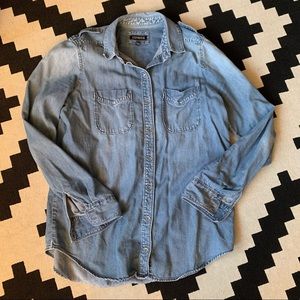 Express Denim Button-Up